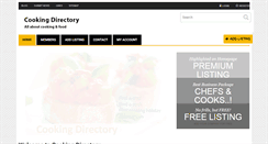 Desktop Screenshot of cookingdirectory.co.uk